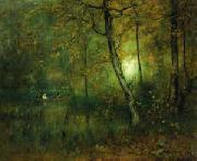 George Inness Pool in the Woods Germany oil painting artist